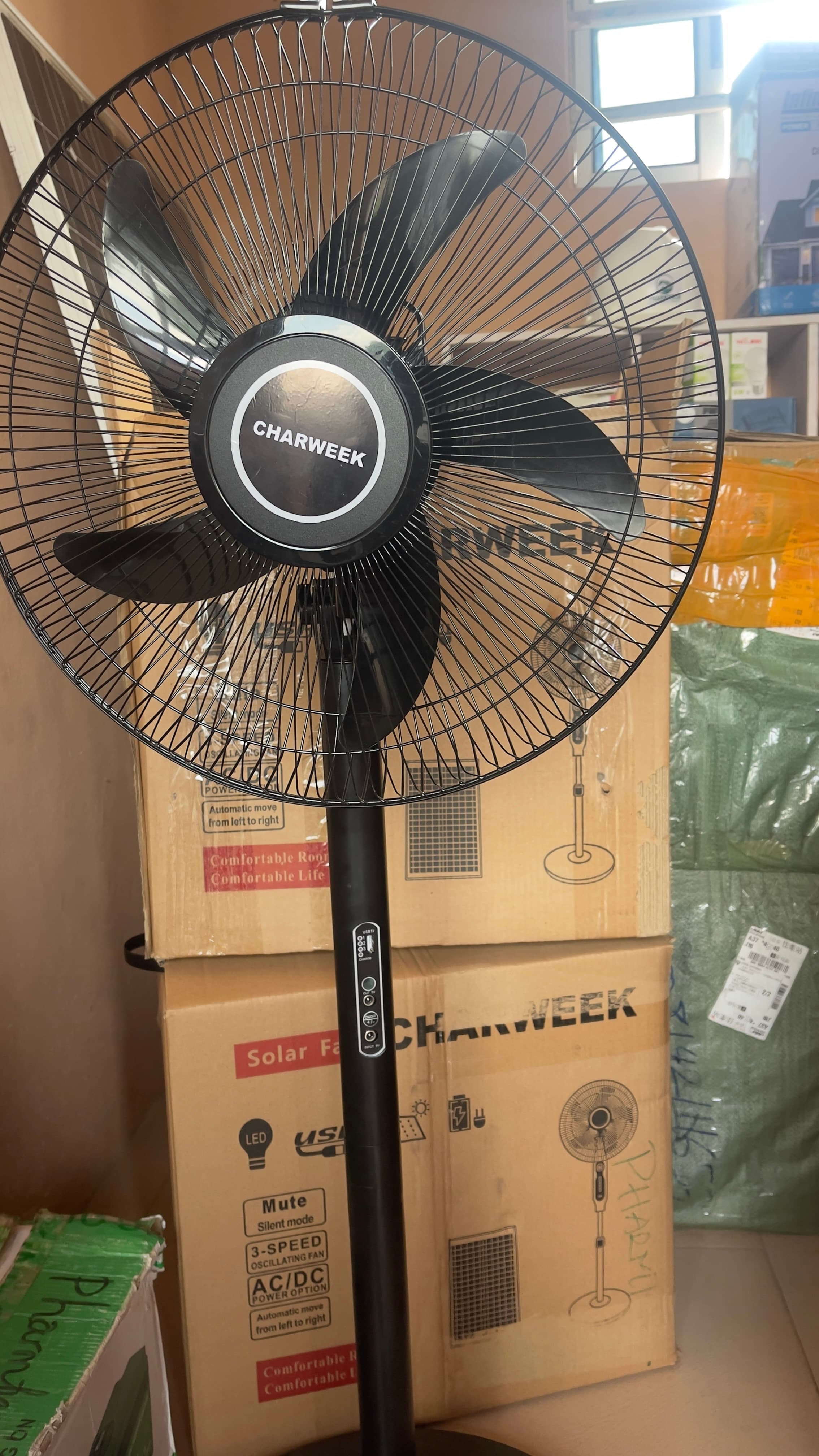 Rechargeable Solar Fan
